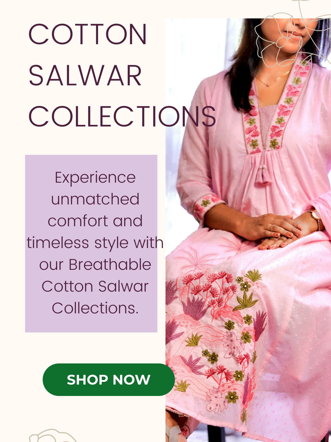 Cotton salwar suits