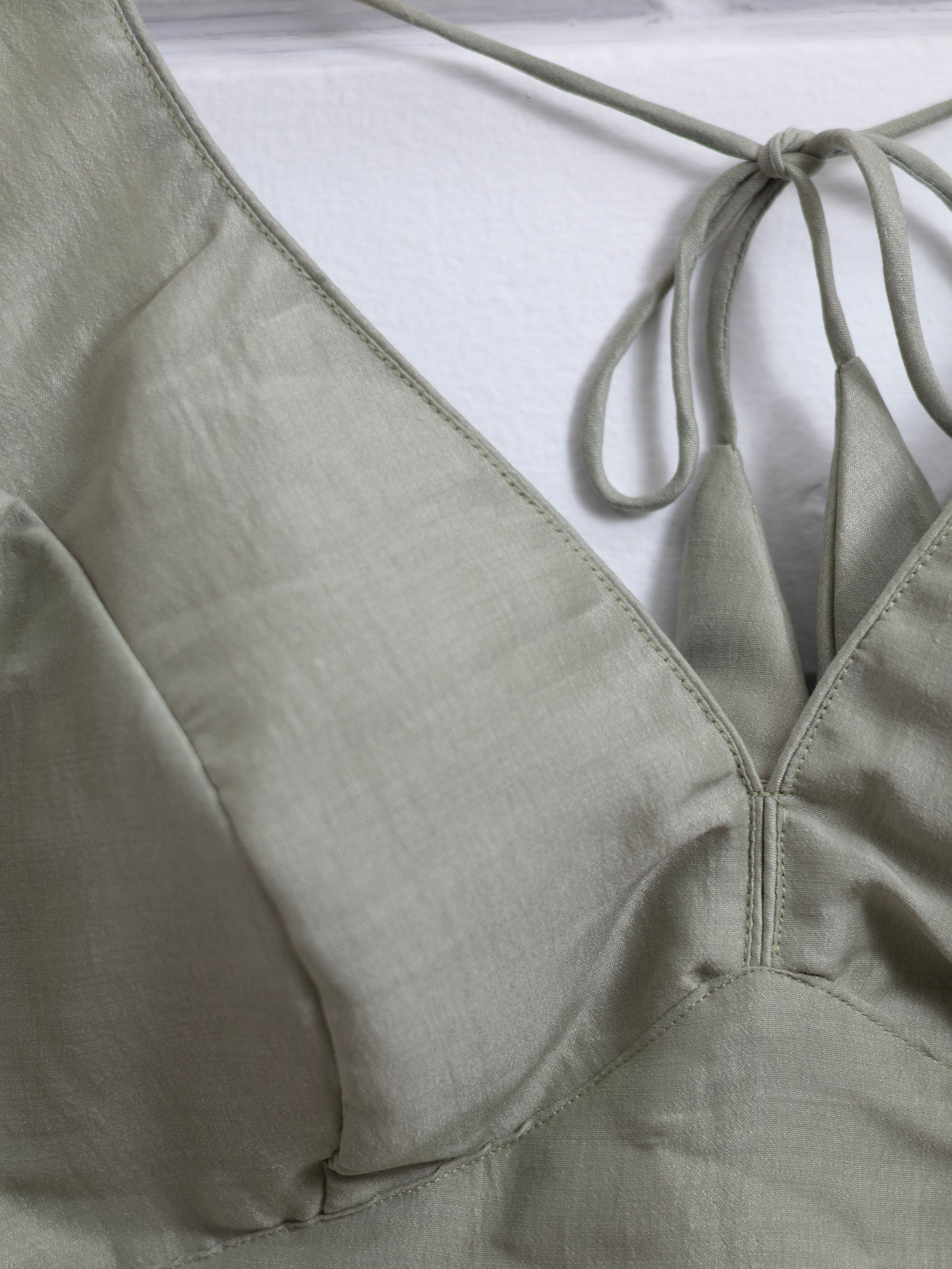 Semi silk sleeveless plain blouse for sarees - grey- B112