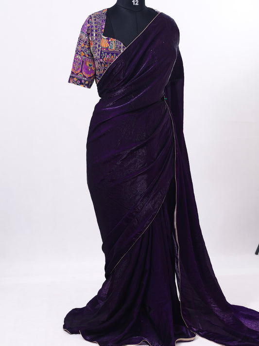 Violet raha silk saree  -S259