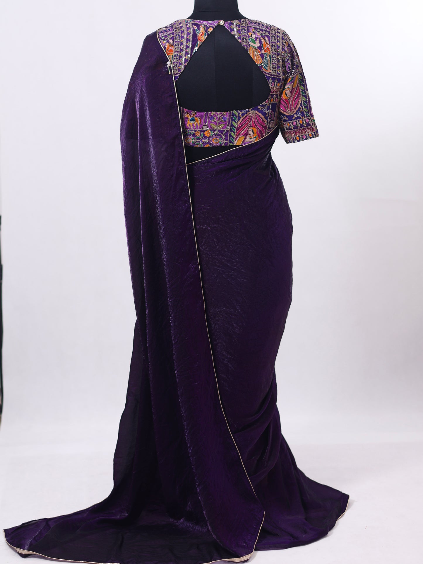 Violet raha silk saree  -S259