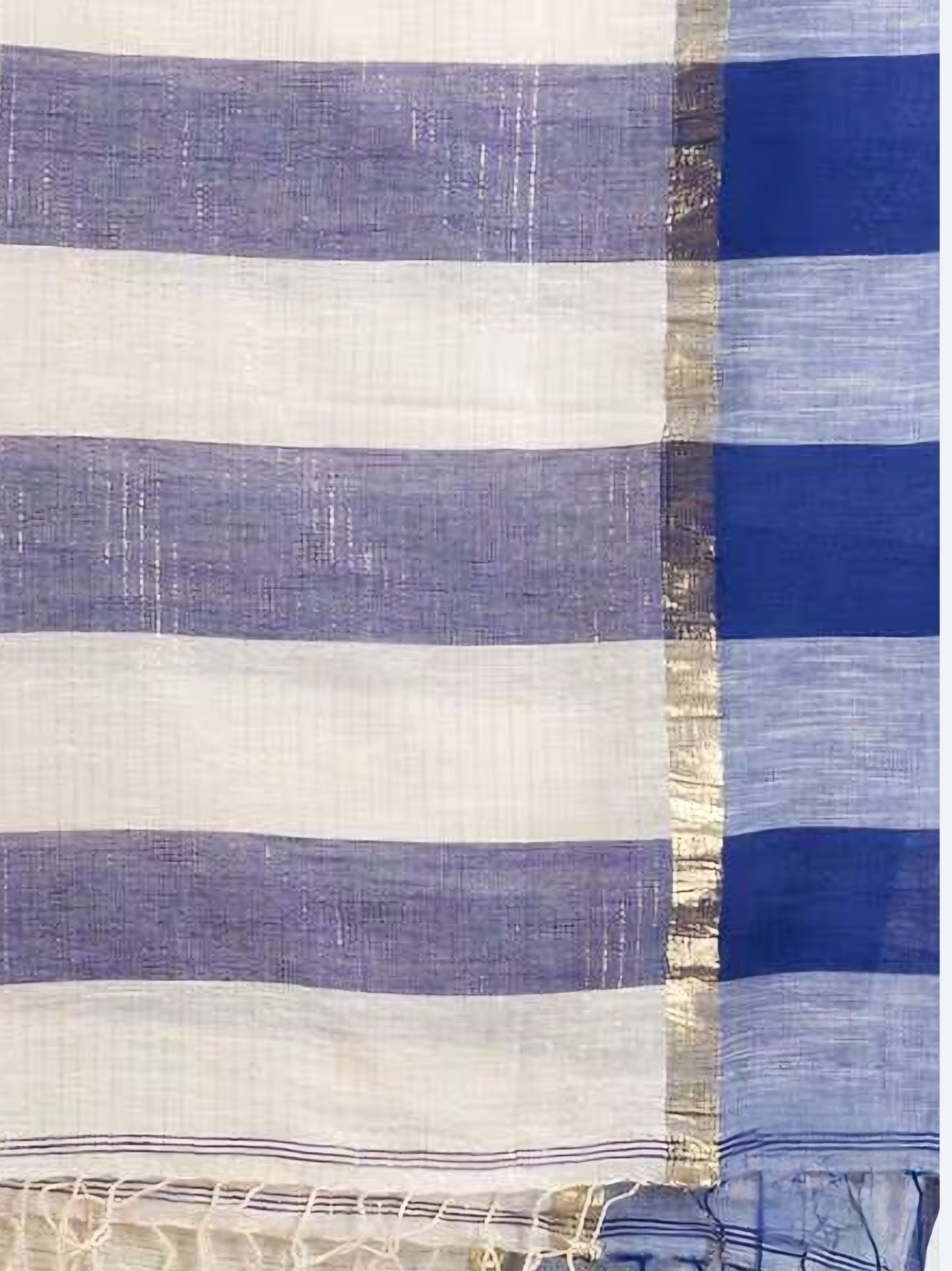 Light blue handloom cotton saree-S117