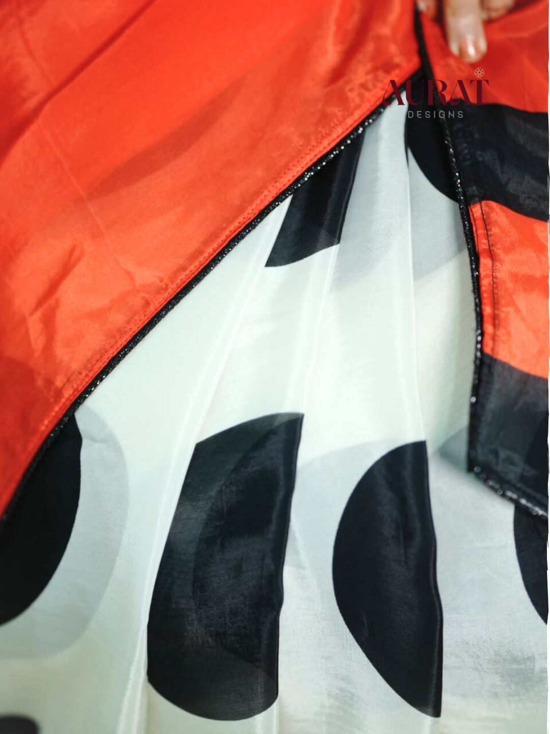 Glass organza silk saree -S252
