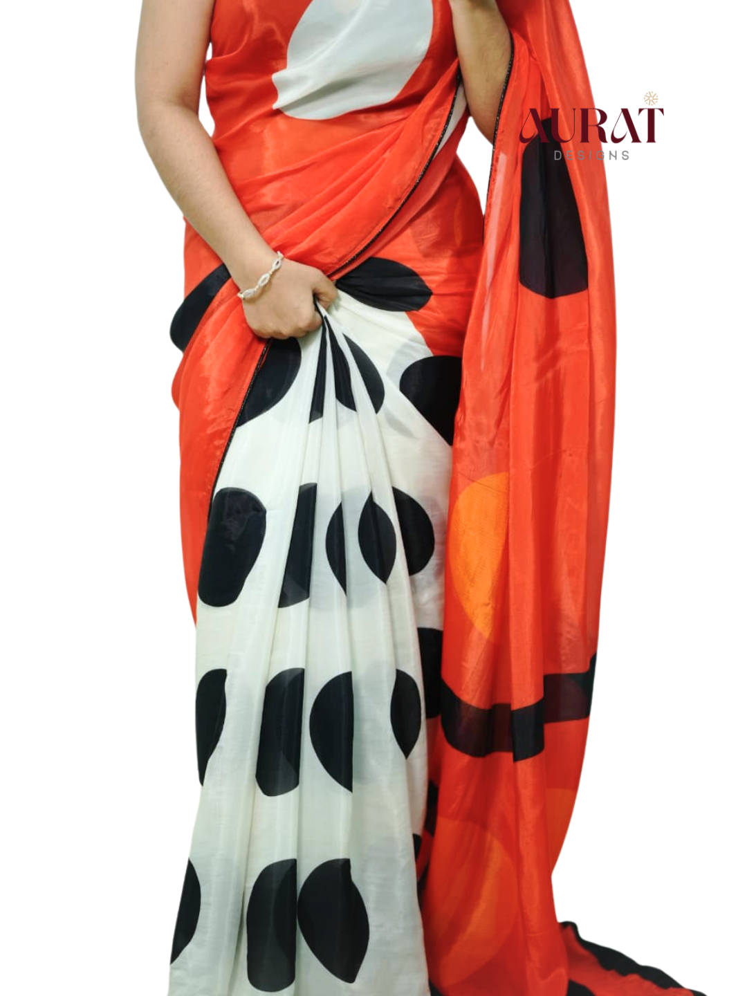 Glass organza silk saree -S252