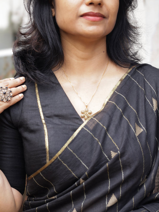 Noir Rekha Bhagalpuri Silk Saree