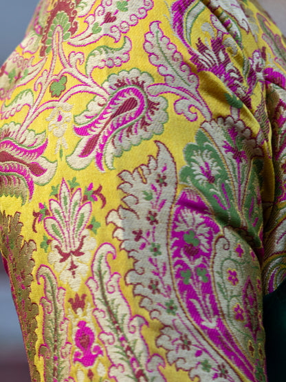 The Classic Brocade Edit – Bottle Green