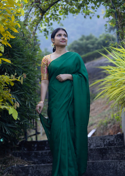 The Classic Brocade Edit – Bottle Green