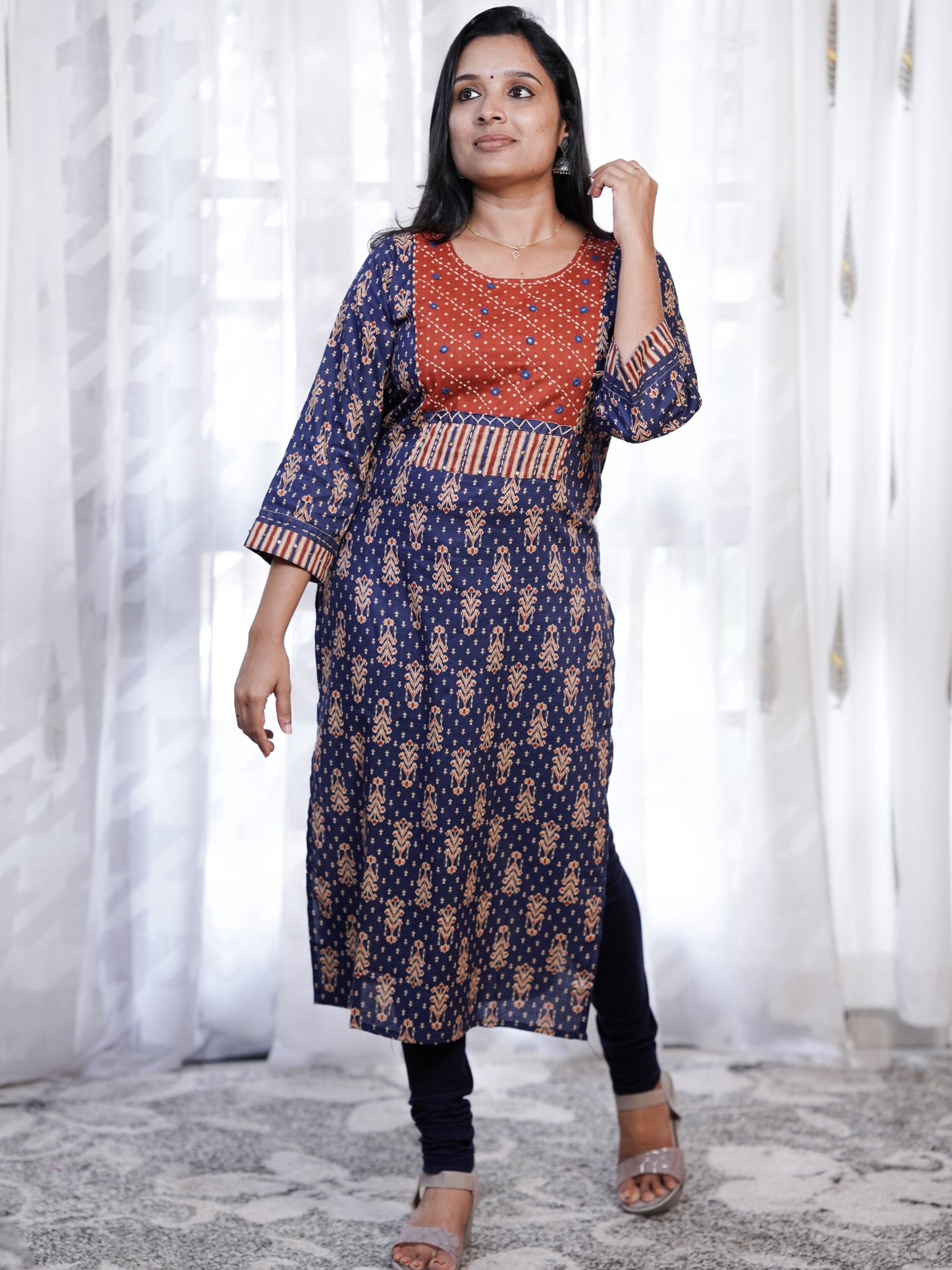 Cotton kurti- K164