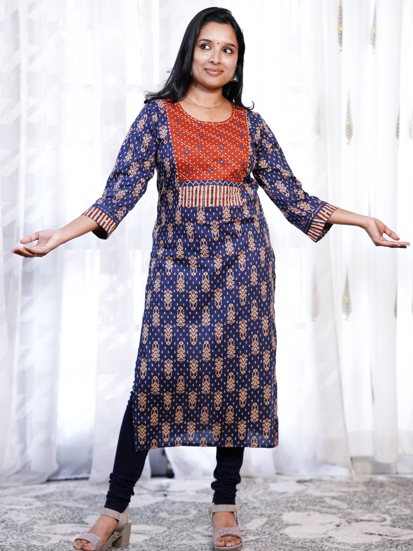 Cotton kurti- K164