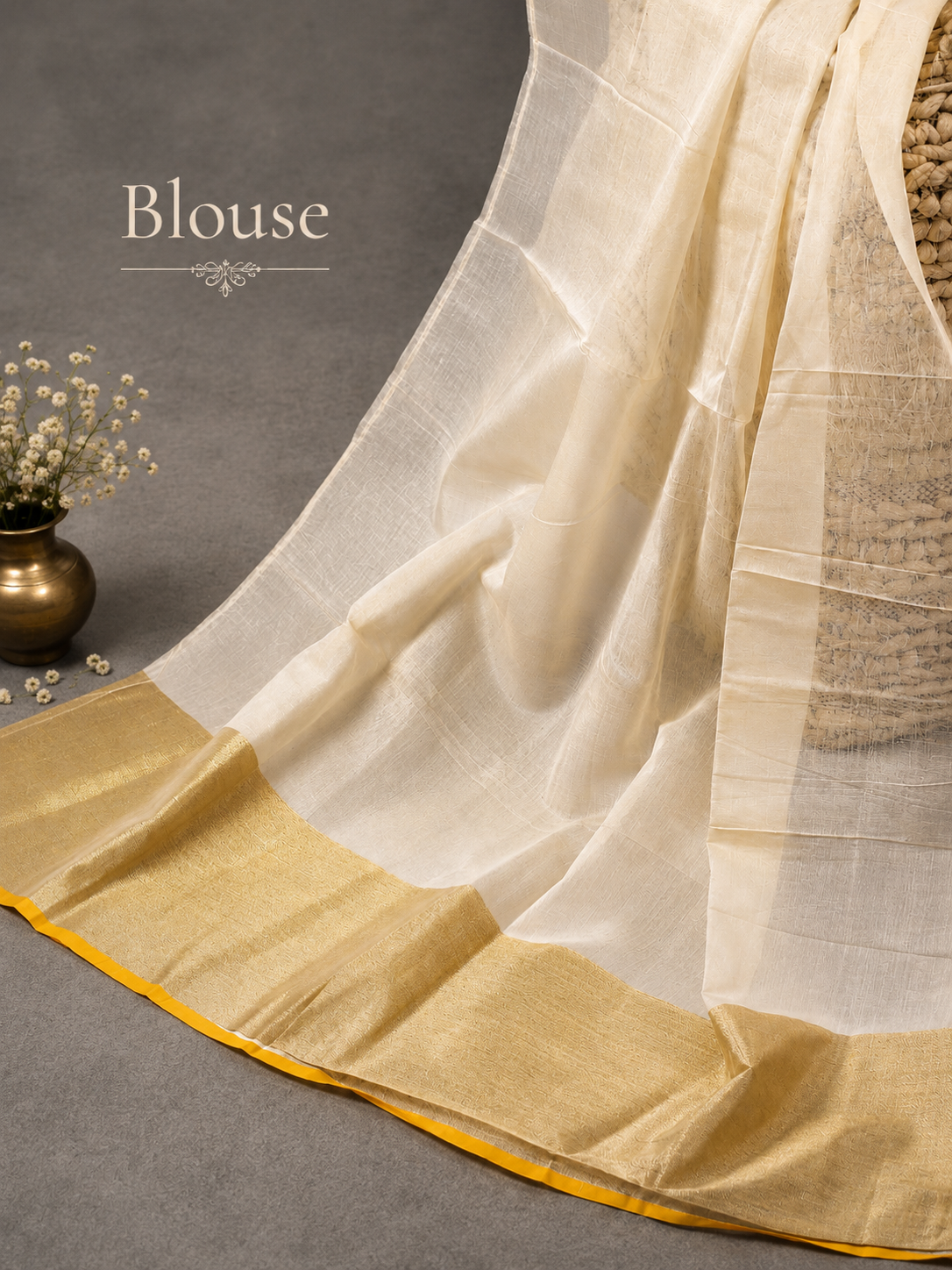 Suvarna Aanchal – Banarasi Cotton Silk Saree