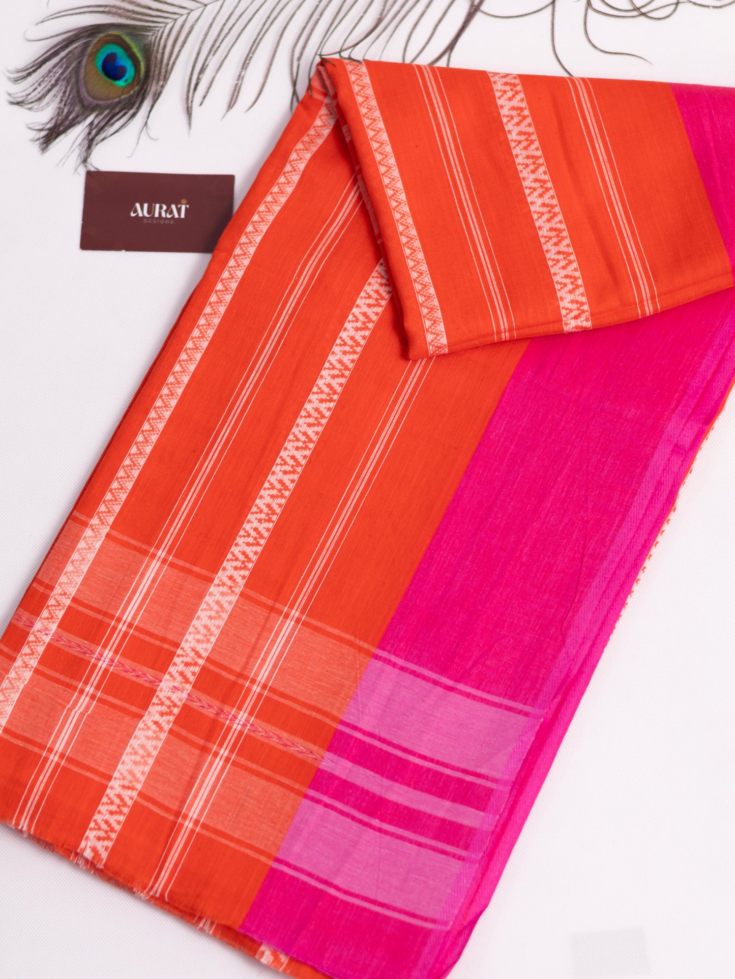 Dhanyakali woven cotton saree-S114