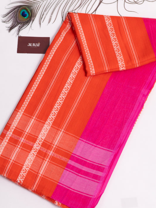 Dhanyakali woven cotton saree-S114