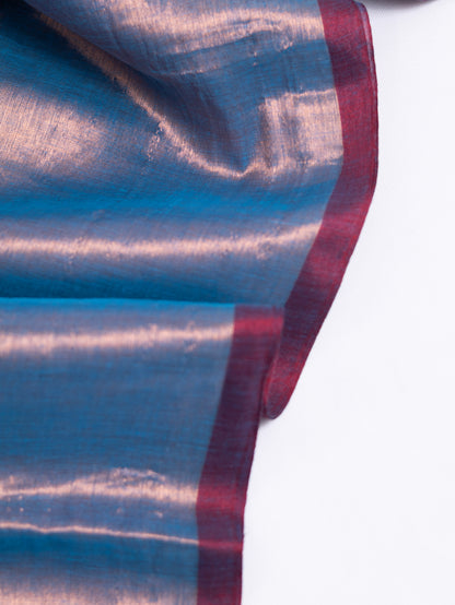 Dual Tone Raga Tissue Saree- lavender and silver color