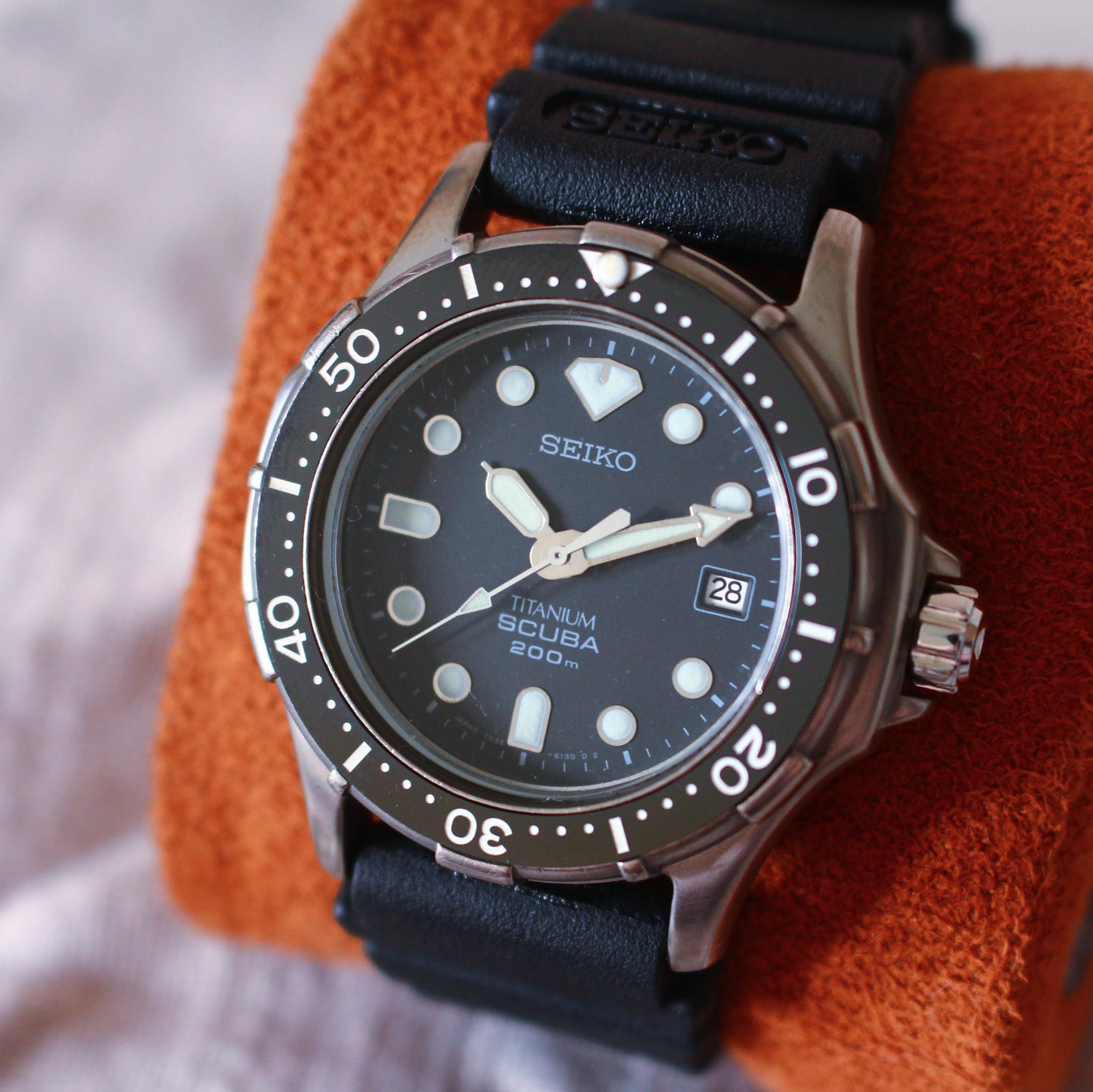 Cream color handloom crepe silk saree-S154