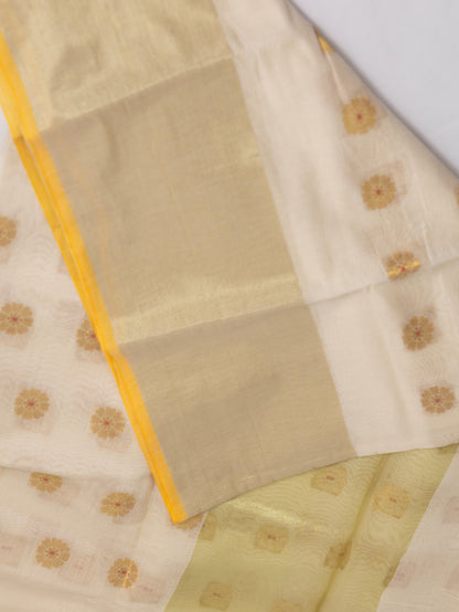 Suvarna Aanchal – Banarasi Cotton Silk Saree