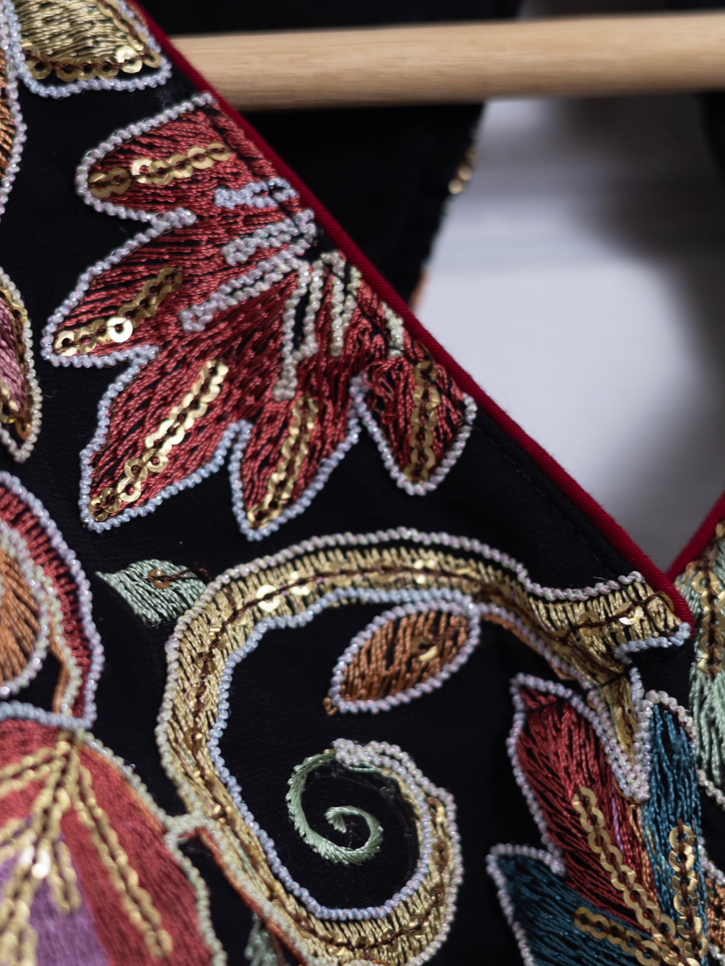 Silk designer blouse for sarees - black-B141