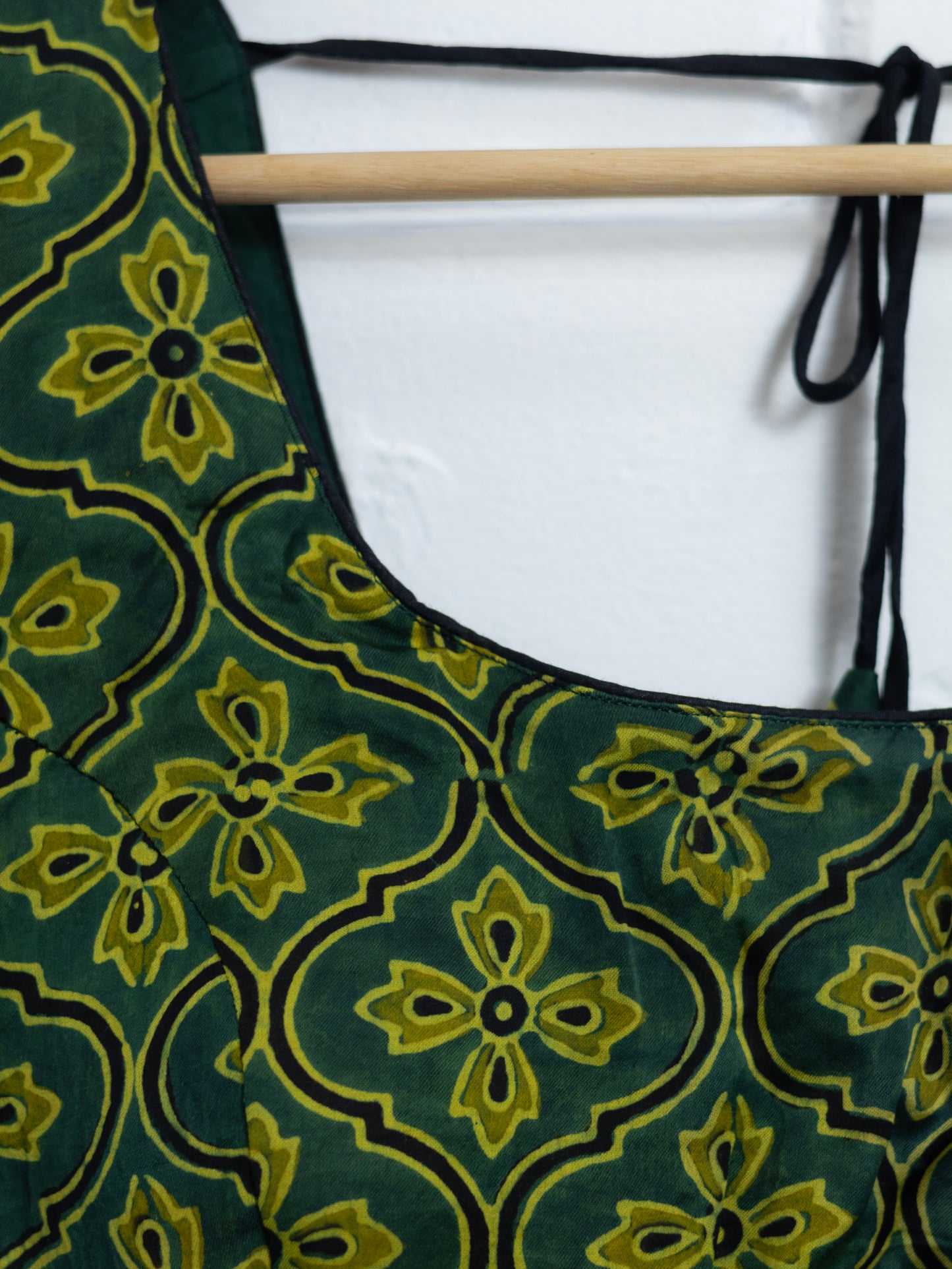 Modal silk  ajrakh ready made blouse-B101