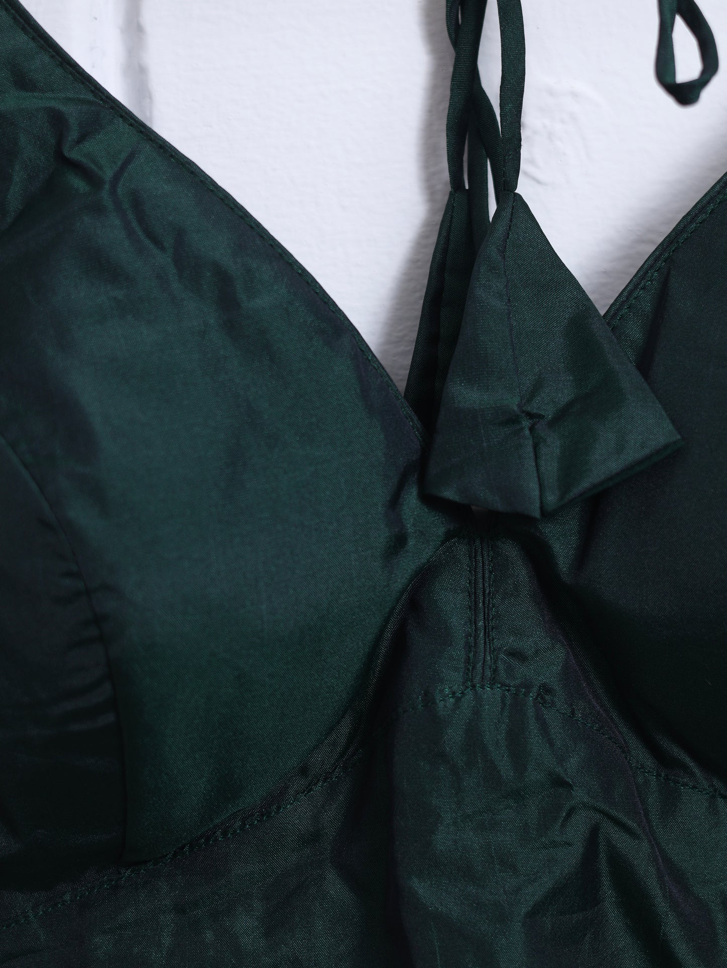 Semi silk  plain blouse for sarees -bottle green-B129