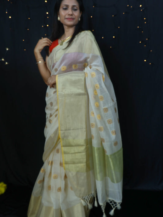 Banarasi cotton soft silk saree-SA265