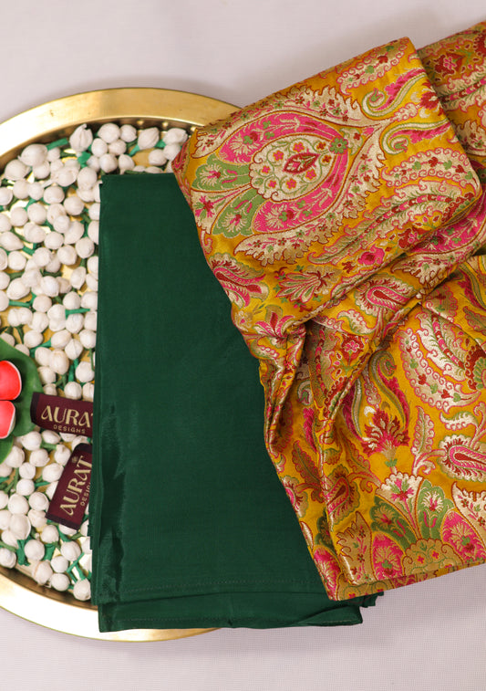 The Classic Brocade Edit – Bottle Green