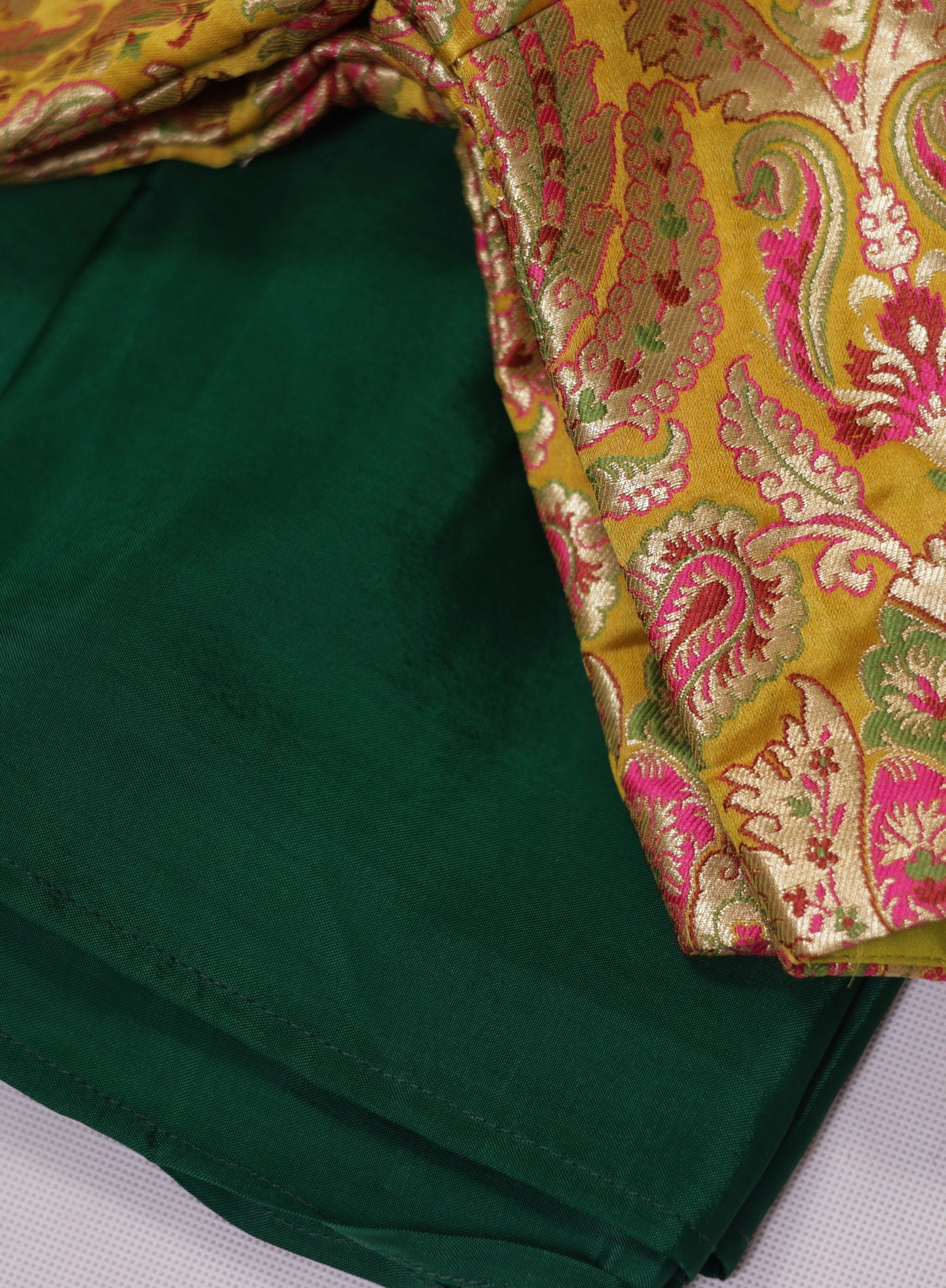 The Classic Brocade Edit – Bottle Green