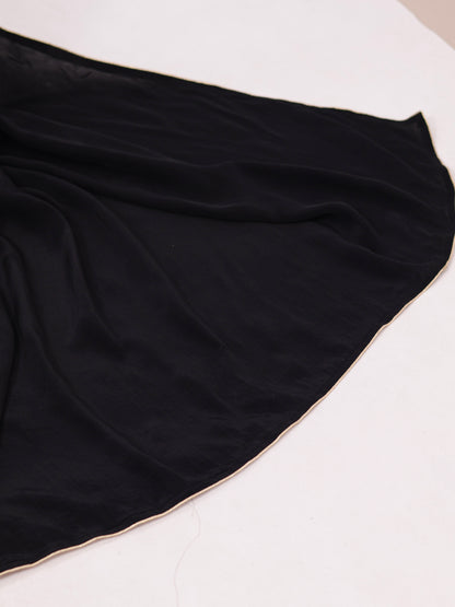 Classic whisper- Black Crepe Silk Saree