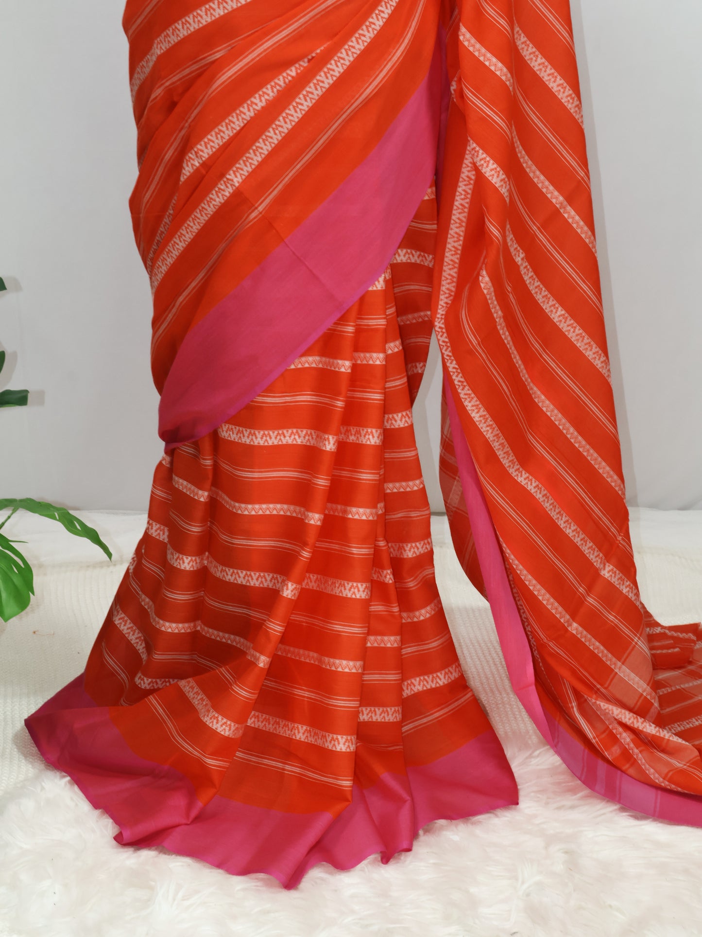 Dhanyakali woven cotton saree-S114