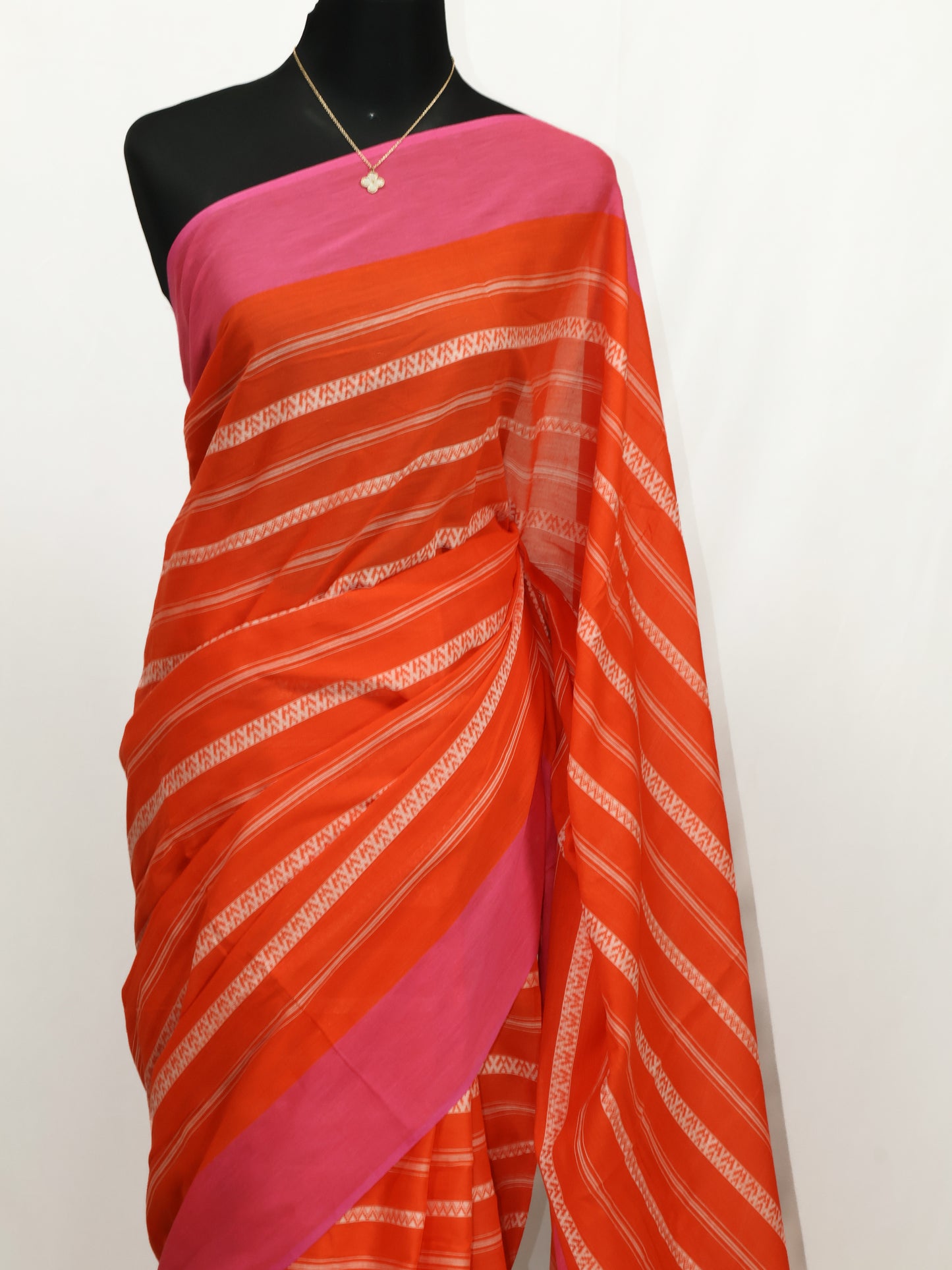 Dhanyakali woven cotton saree-S114