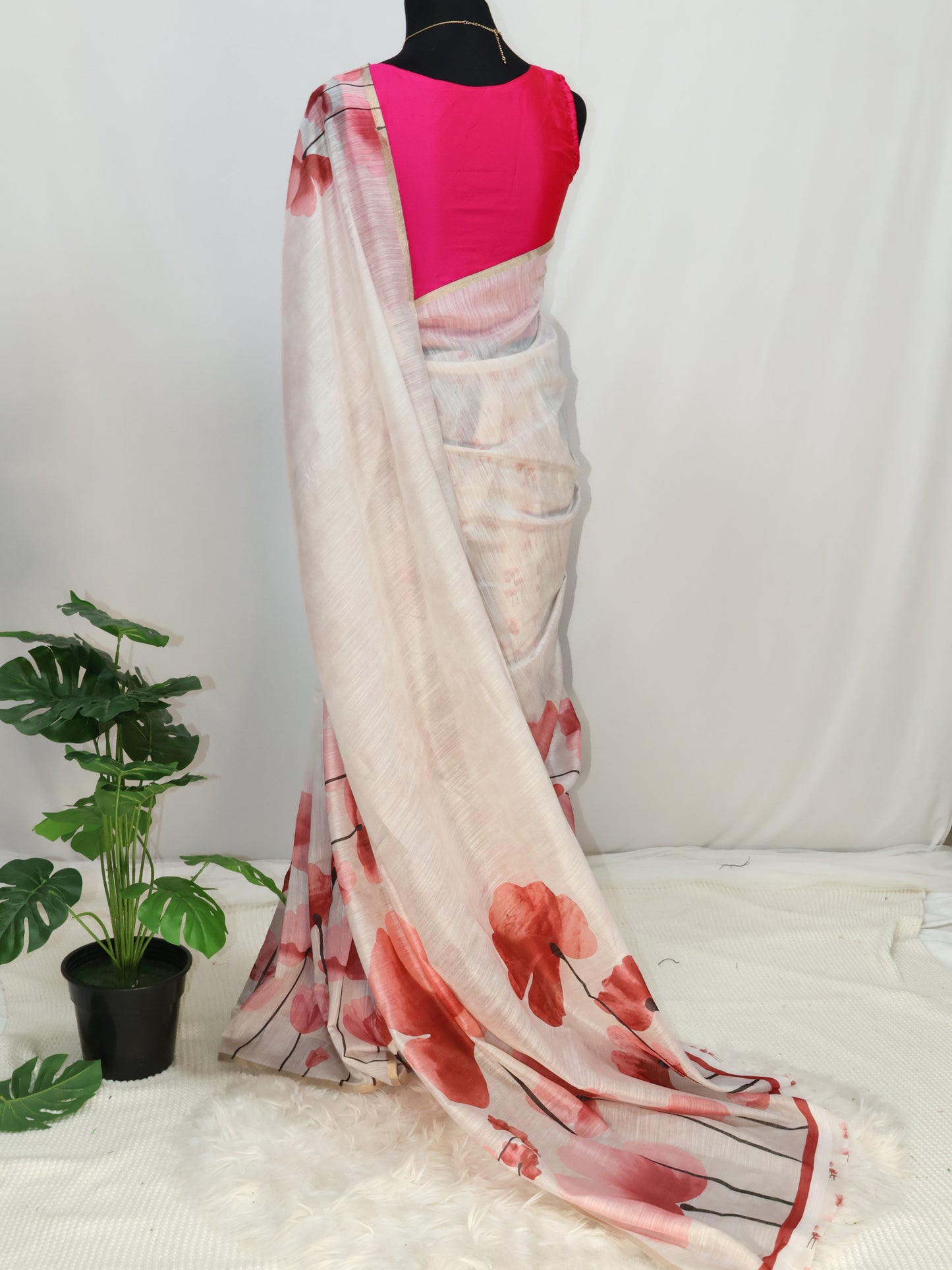 Chanderi cotton silk saree-S110