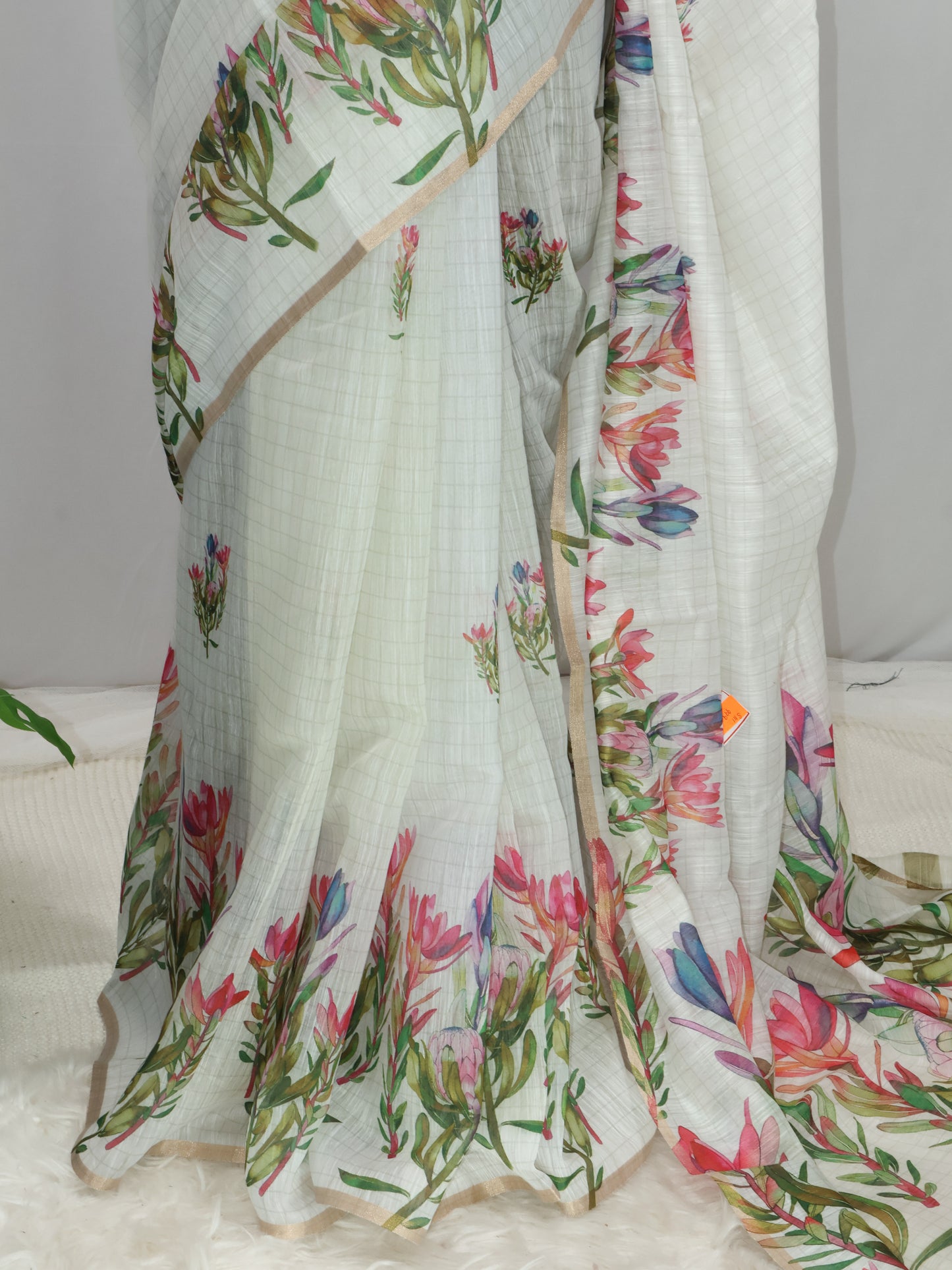 Chanderi cotton silk saree-S111