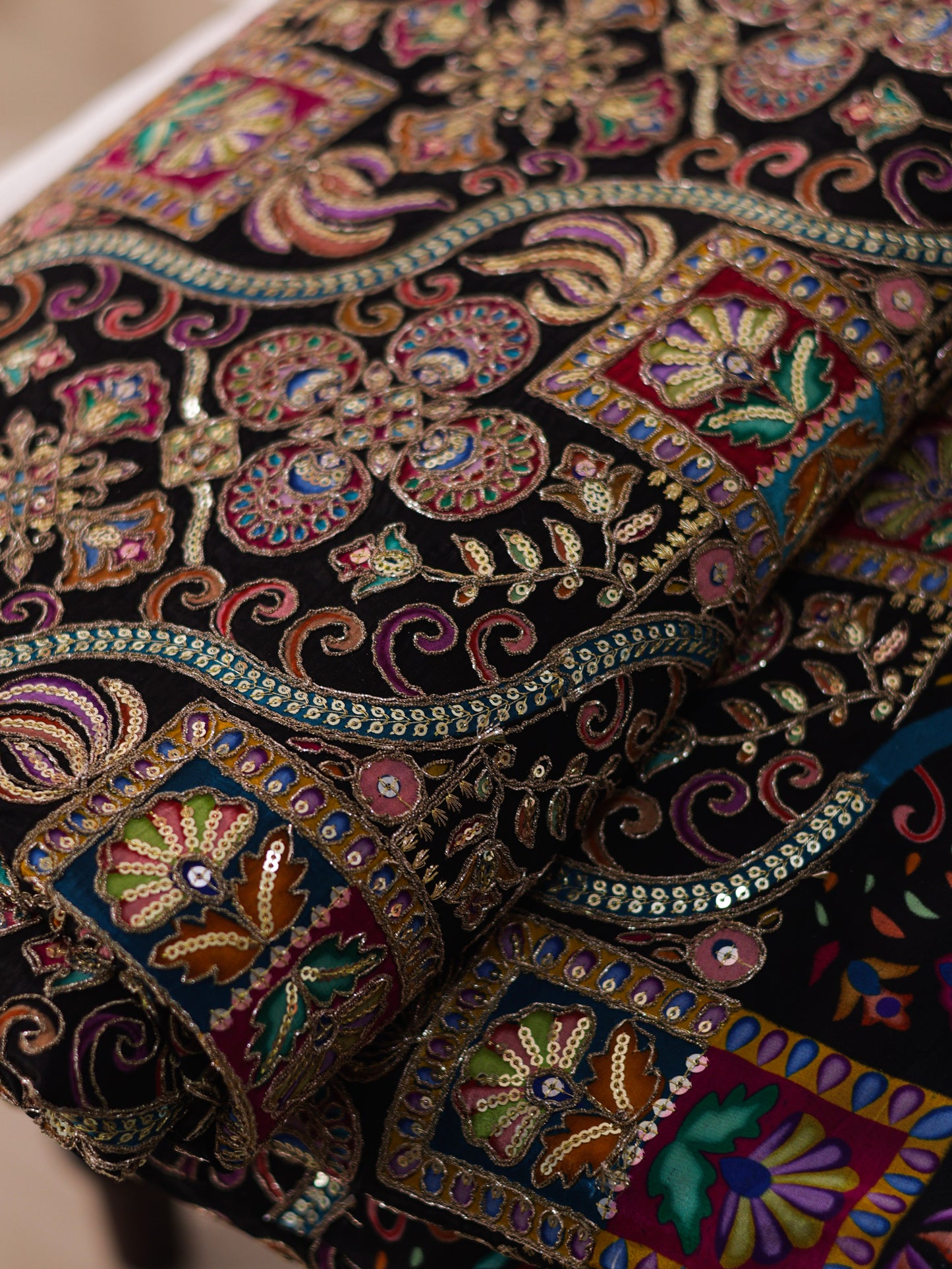 Classic whisper- Black Crepe Silk Saree