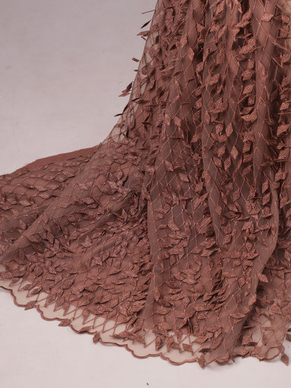 Chocolate Luxe -Premium Crepe Silk Saree with Designer Imported Blouse