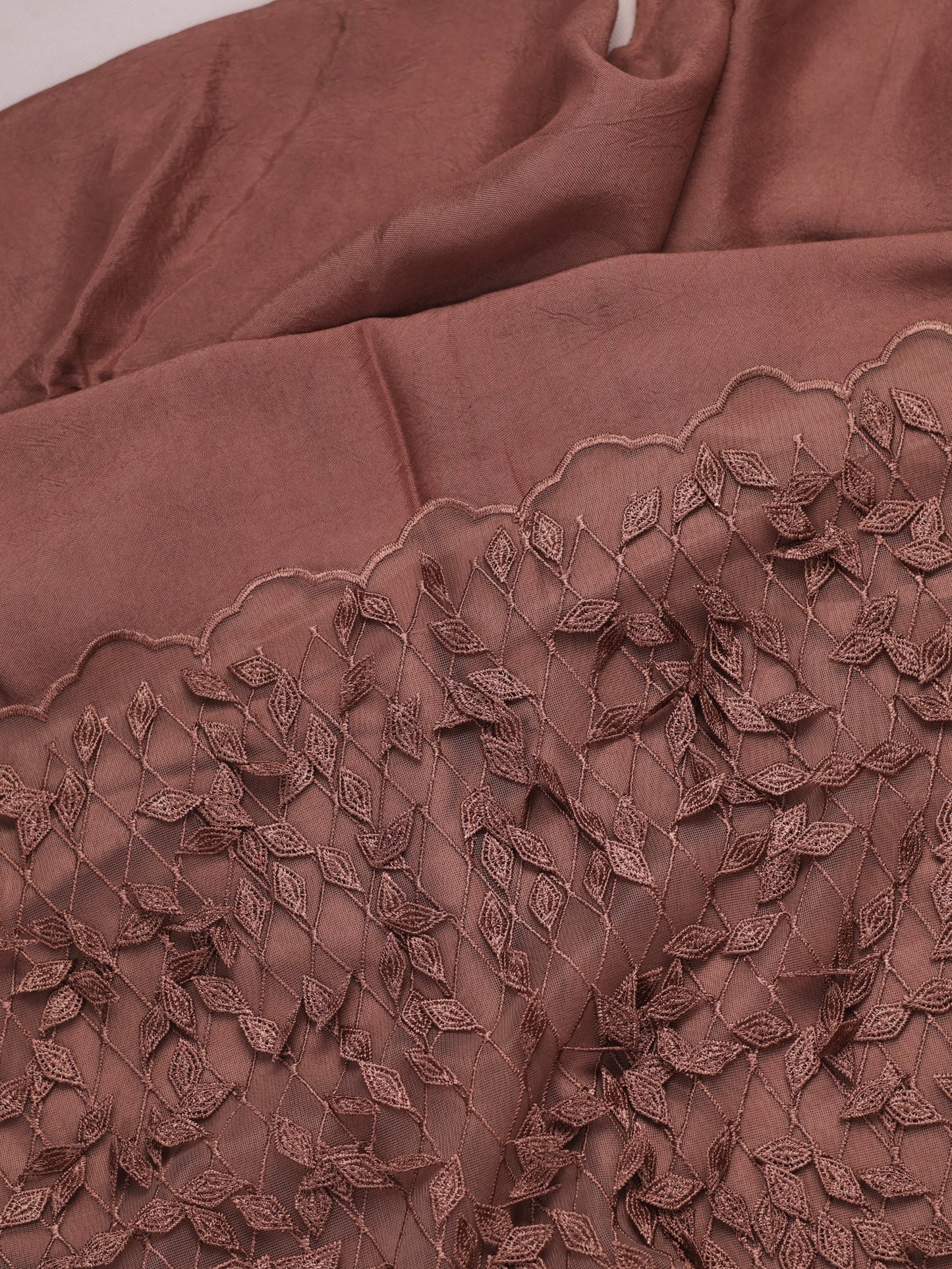 Chocolate Luxe -Premium Crepe Silk Saree with Designer Imported Blouse