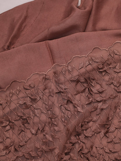 Chocolate Luxe -Premium Crepe Silk Saree with Designer Imported Blouse