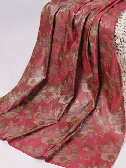 Ivory Rose - soft silk saree with brocade blouse