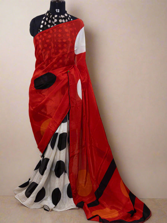 Pure organza silk saree  -S252