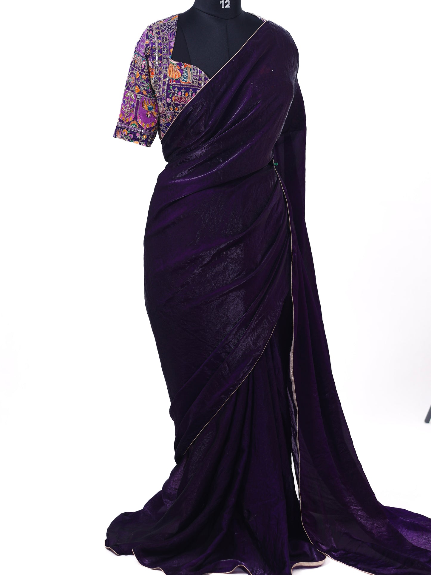 Violet raha silk saree  -S259