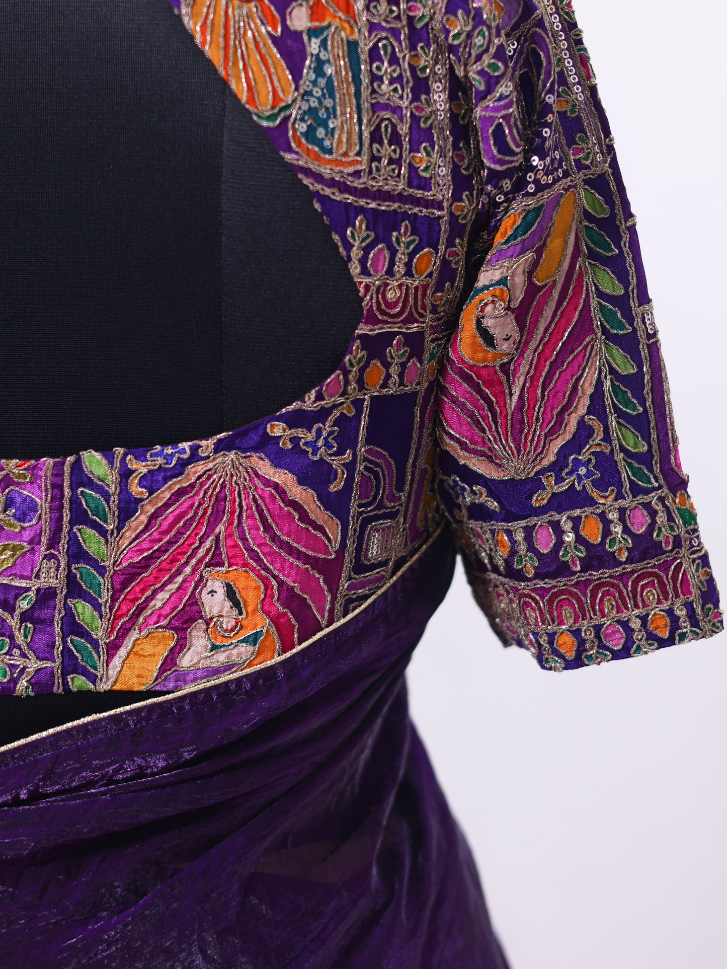 Violet raha silk saree  -S259