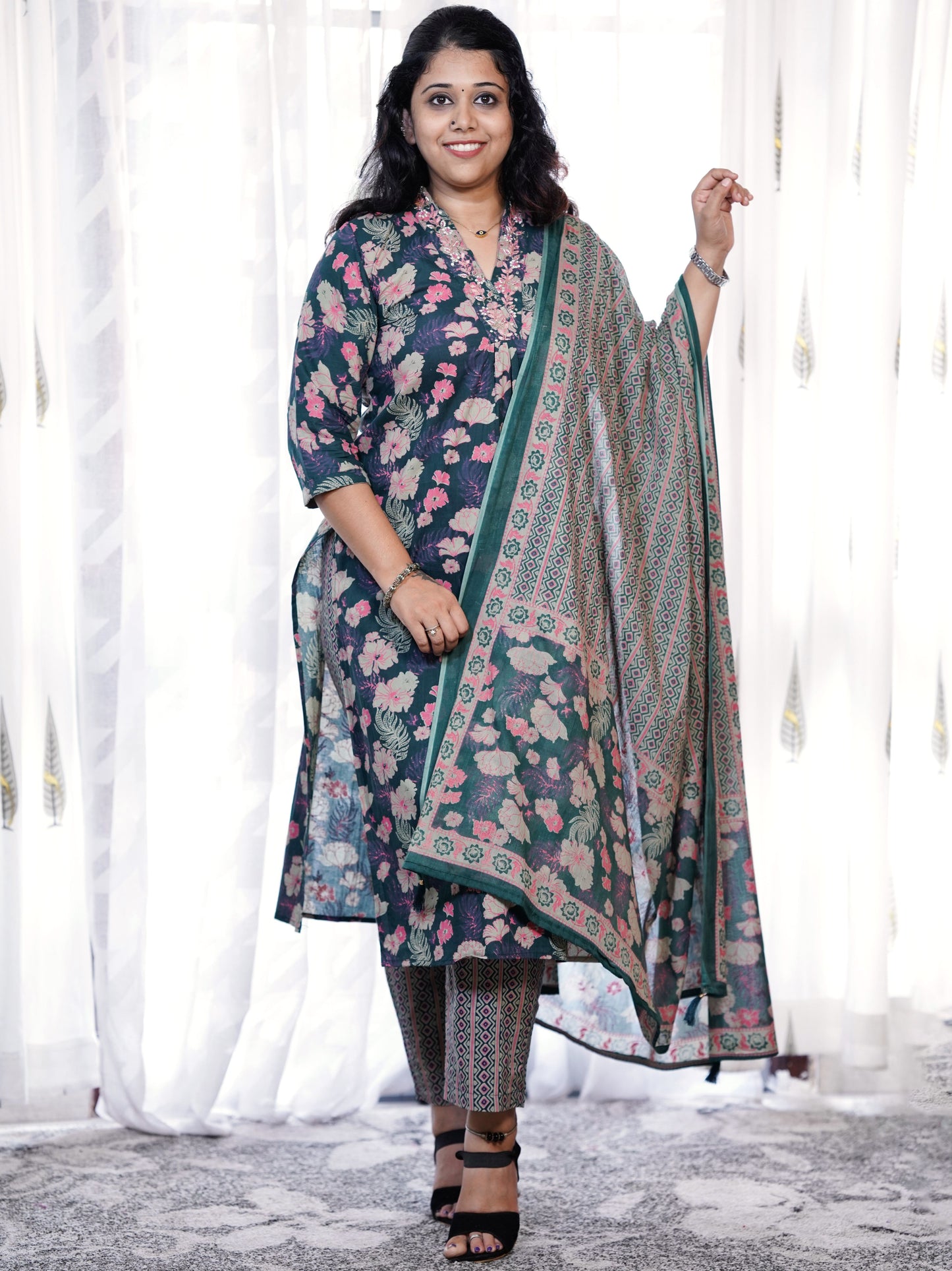 Cotton salwar suit- S175