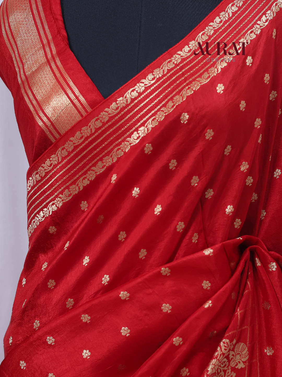 Dola silk saree Red -S234(R)