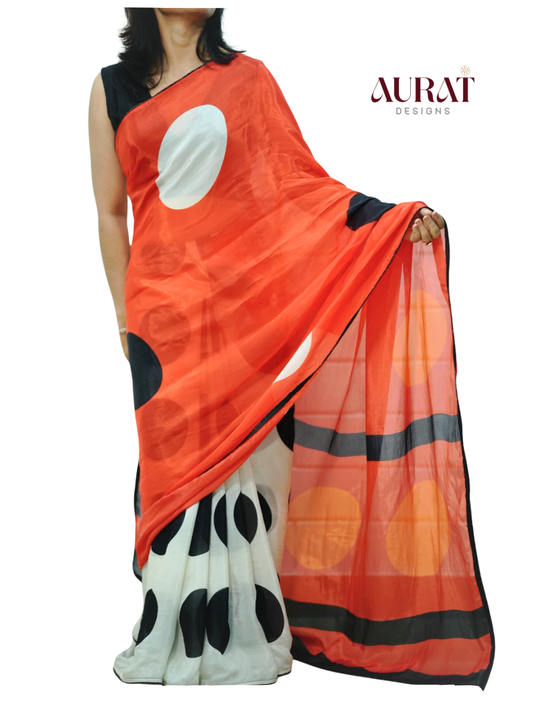 Glass organza silk saree  -S252