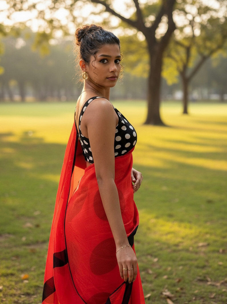 Pure organza silk saree  -S252