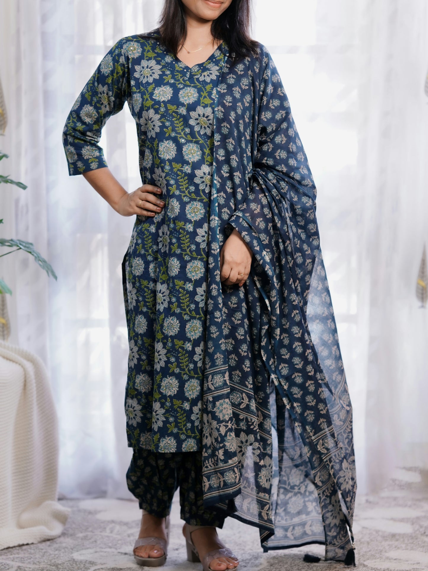 Cotton Salwar suit- S176