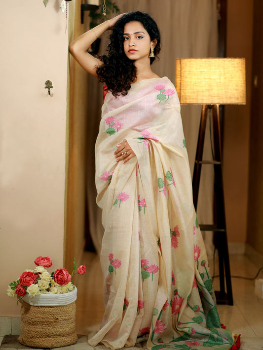 Muga cotton silk saree -SA201